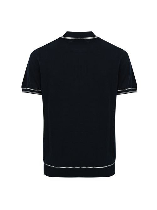 Polo con zip in cotone Blu DANIELE FIESOLI | DF 032723